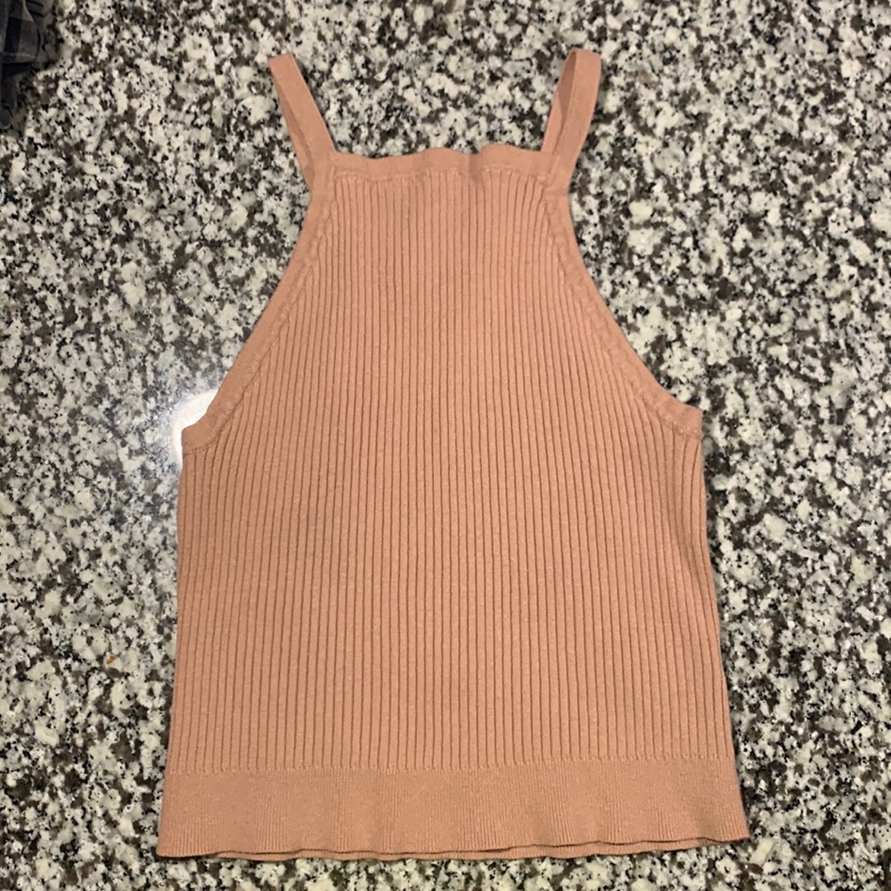 Blush colored crop top ONE SIZE